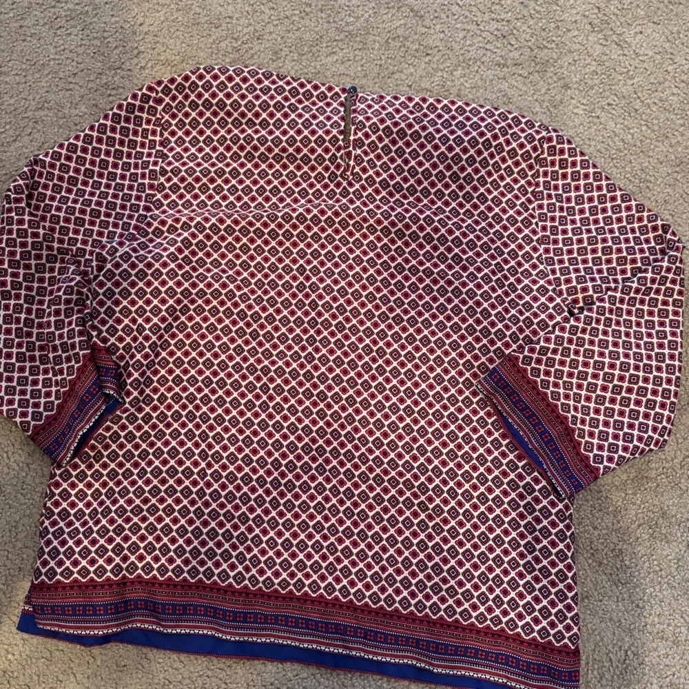 Dalia long sleeve patterned top